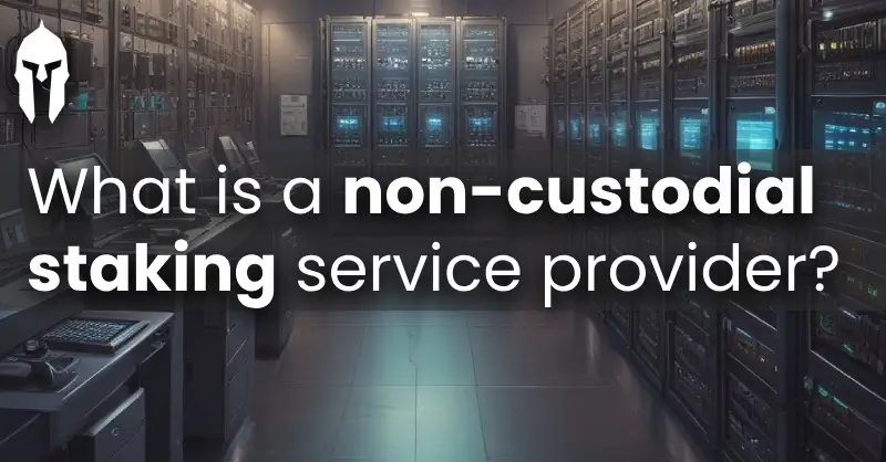 What is a non-custodial staking service provider?